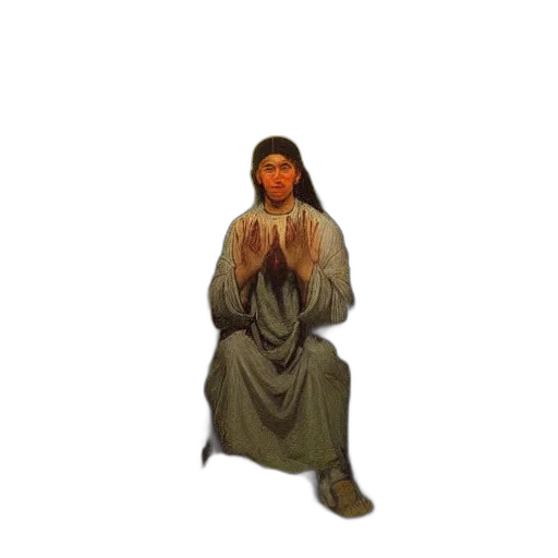 dress, staff, jewelry, face, pixel art, 3d render, concept art, photorealistic transparent PNG cut-out