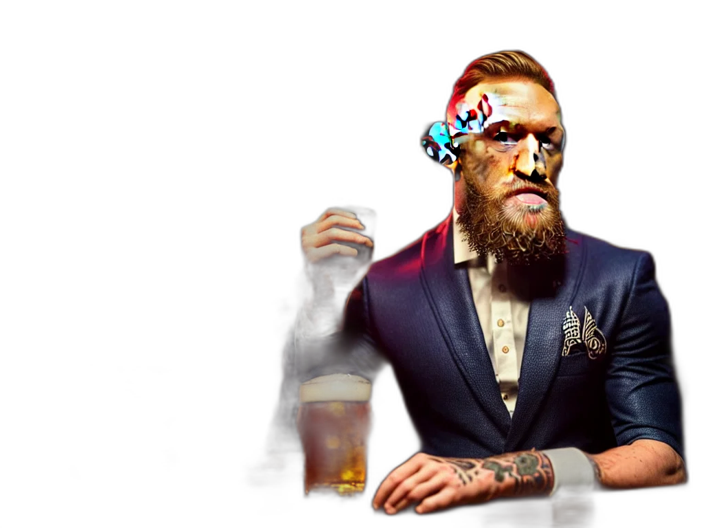 jacket, face, crown, concept art transparent PNG cut-out