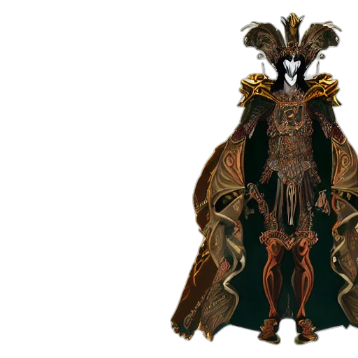 mask, crown, staff, concept art transparent PNG cut-out