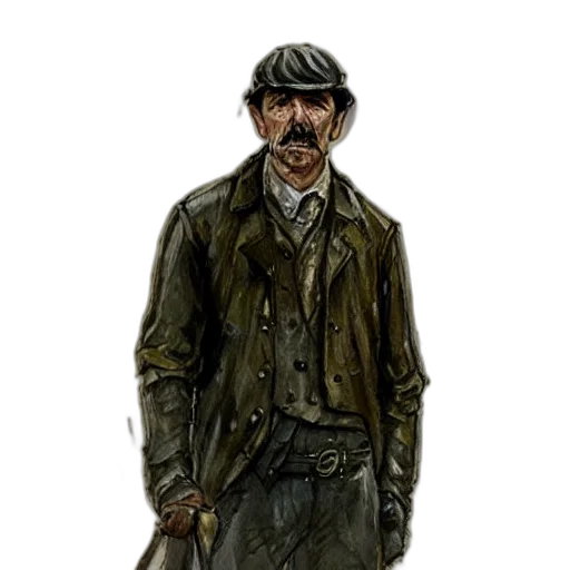 staff, hat, jacket, concept art, comic book art, photorealistic, fantasy art, concept transparent PNG cut-out
