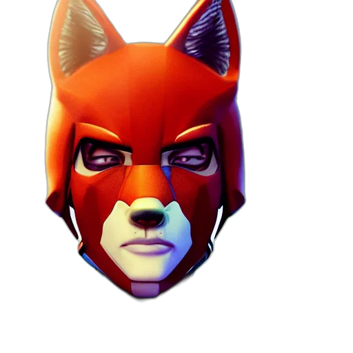 mask, face, 3d render, concept art transparent PNG cut-out