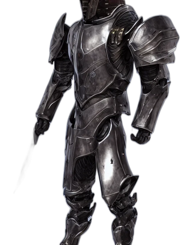 robot, staff, sword, weapon, concept art, fantasy art, 3d render, photorealistic transparent PNG cut-out