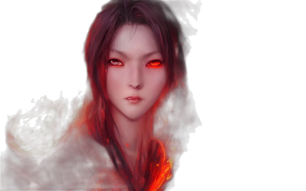 face, fantasy art, photorealistic, concept art transparent PNG cut-out