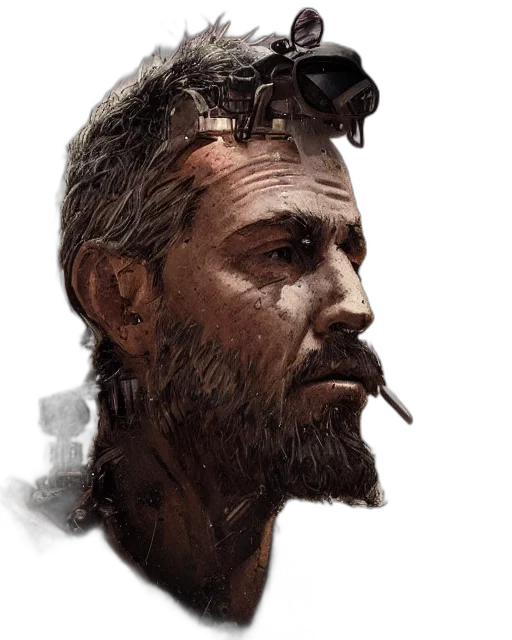 face, staff, animal, mask, concept art, photorealistic, fantasy art, comic book art transparent PNG cut-out