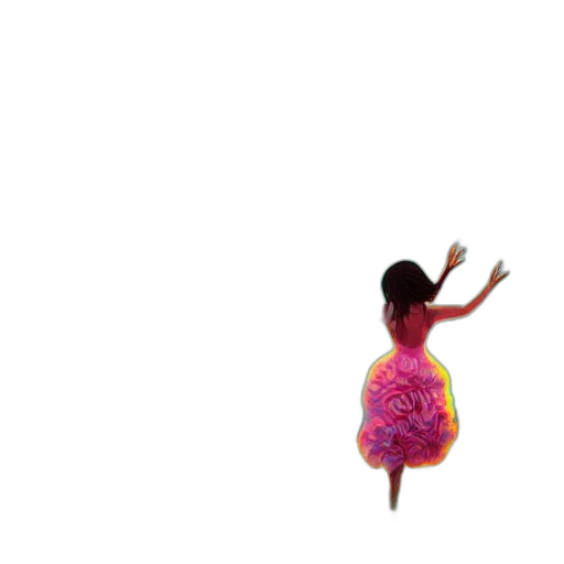 dress, hair, creature, animal transparent PNG cut-out