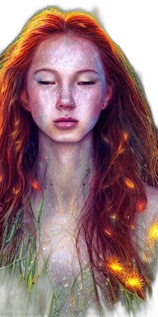 face, hair, dress, jewelry, photorealistic, fantasy art, concept art, comic book art transparent PNG cut-out