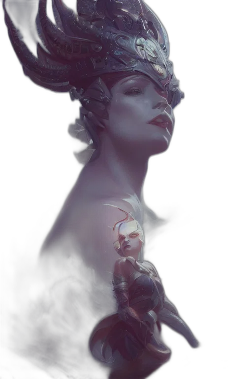crown, mask, staff, jewelry, concept art, fantasy art, comic book art, photorealistic transparent PNG cut-out