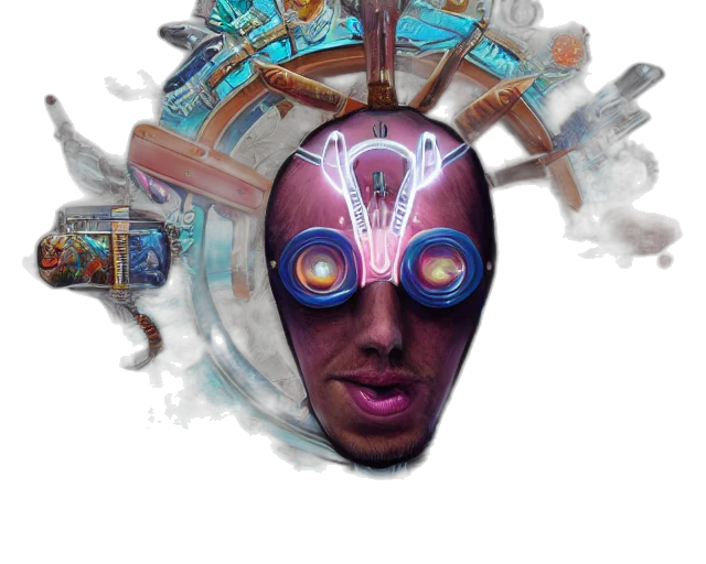 mask, face, robot, staff transparent PNG cut-out