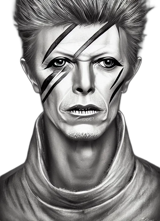 face, photorealistic, comic book art, fantasy art, cartoon, portrait, david, bowie transparent PNG cut-out