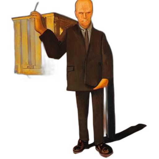 staff, furniture, jacket, face transparent PNG cut-out
