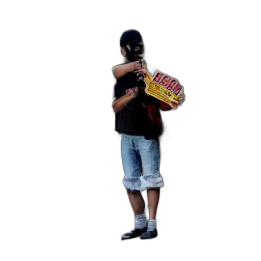 food, hat, jacket, shoes, 3d render, concept art, photorealistic, pixel art transparent PNG cut-out