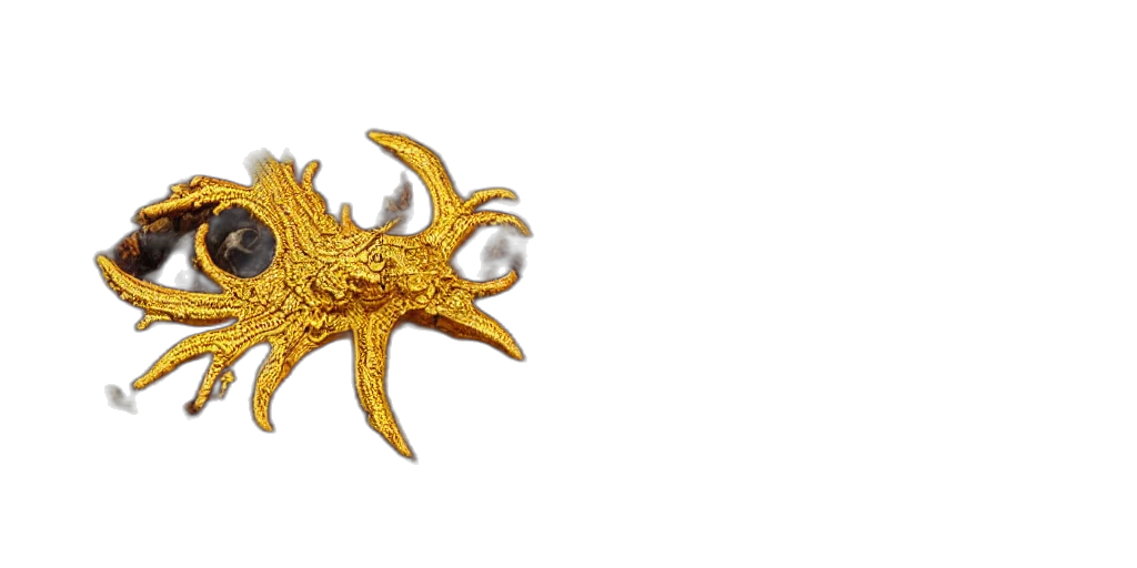 crown, jewelry, dragon, staff, 3d render, concept art, fantasy art, golden transparent PNG cut-out