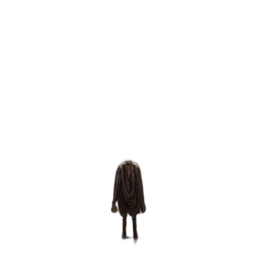 hair, dress, jacket, creature transparent PNG cut-out