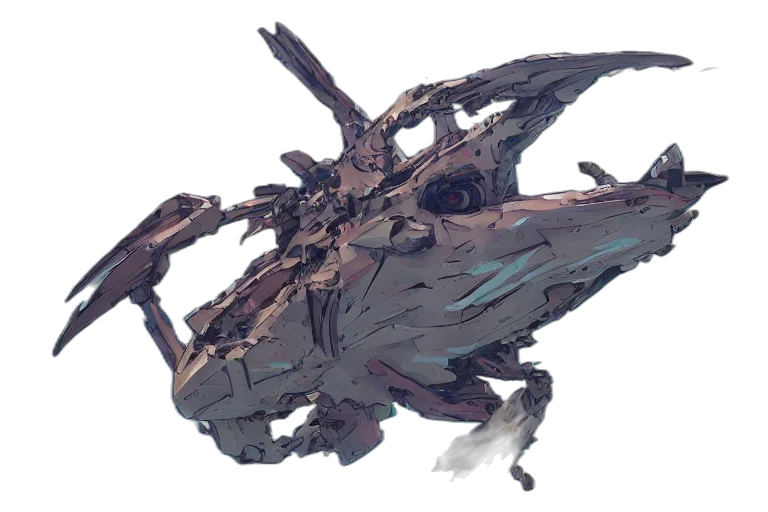dragon, creature, animal, robot transparent PNG cut-out