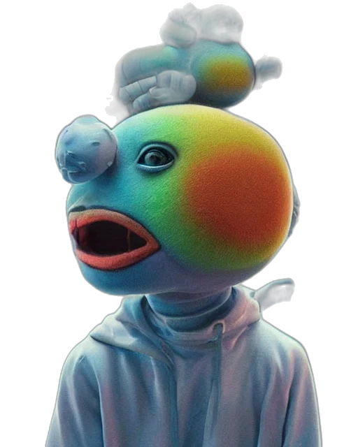 mask, robot, staff, creature transparent PNG cut-out
