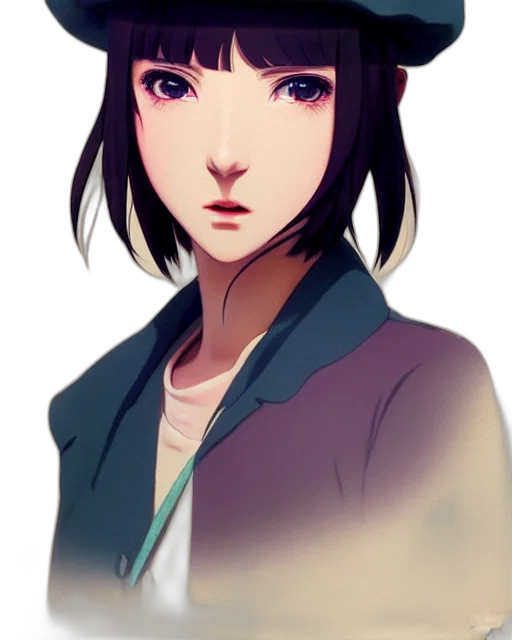 face, jacket, staff, robot transparent PNG cut-out
