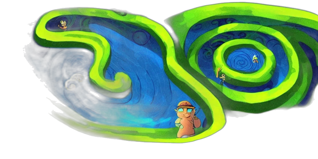 concept art, 3d render, fantasy art, underwater transparent PNG cut-out