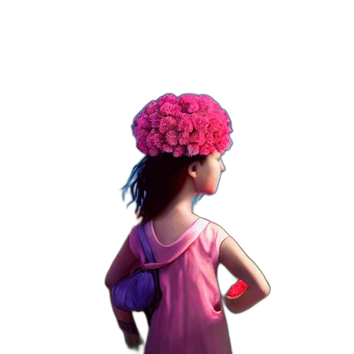 dress, crown, flower, hat transparent PNG cut-out