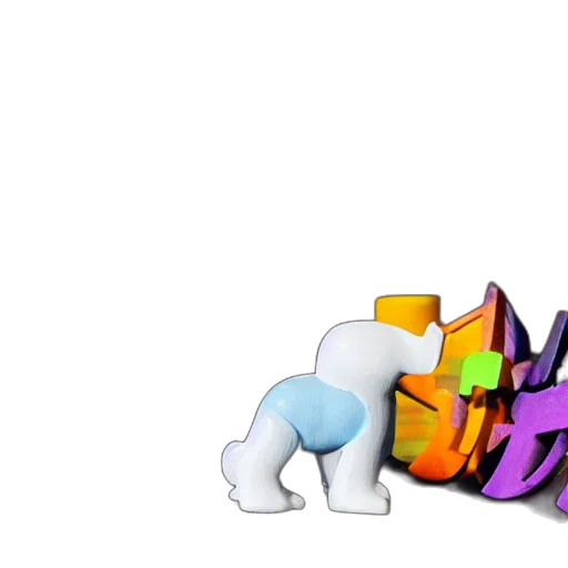 animal, 3d render, vaporwave, concept art, pixel art, fire, outer space, colorful transparent PNG cut-out
