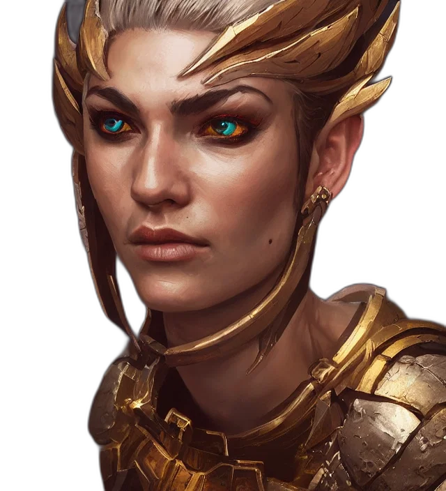 face, staff, dragon, crown, fantasy art, concept art, photorealistic, comic book art transparent PNG cut-out