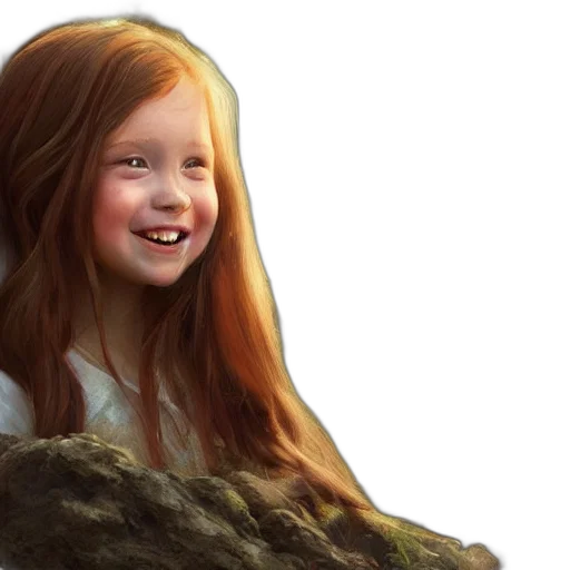 hair, photorealistic, fantasy art, concept art, 3d render, beautiful, year, old transparent PNG cut-out