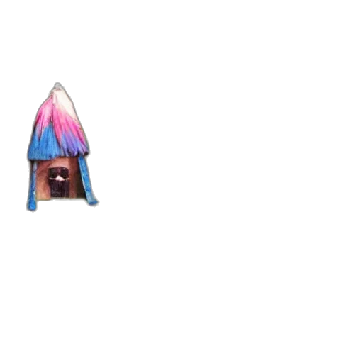 umbrella, hat, crown, dress, pixel art, concept art, 3d render, vaporwave transparent PNG cut-out