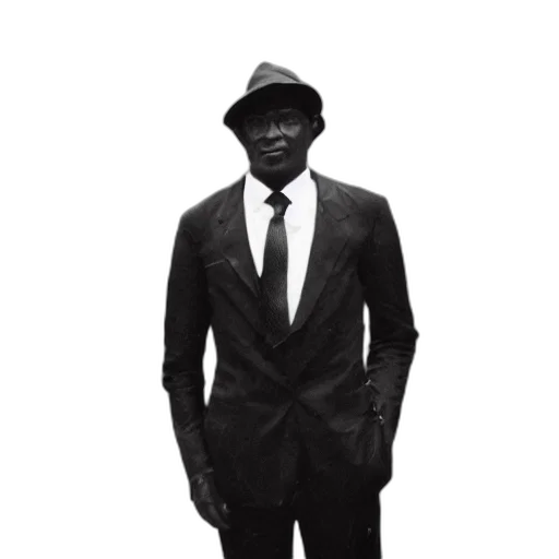 hat, jacket, face, staff transparent PNG cut-out