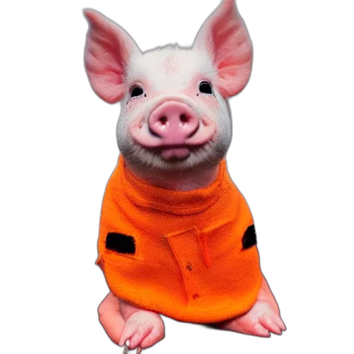 animal, jacket, staff, creature, 3d render, photorealistic, concept art, cute transparent PNG cut-out