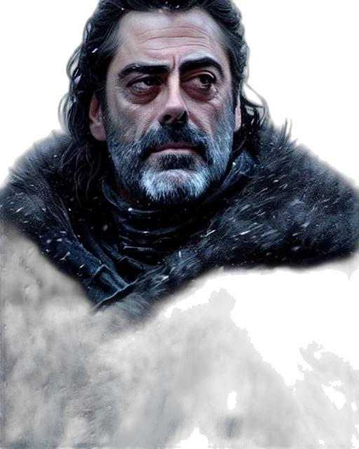 face, sword, staff, dragon transparent PNG cut-out