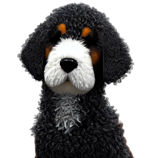 staff, animal, face, creature, photorealistic, 3d render, closeup, illustration transparent PNG cut-out