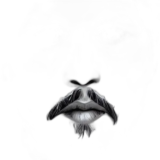 mask, creature, animal, face, photorealistic, pencil sketch, concept art, 3d render transparent PNG cut-out