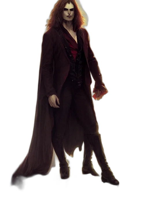 jacket, staff, concept art, 3d render, fantasy art, photorealistic, dark, red transparent PNG cut-out