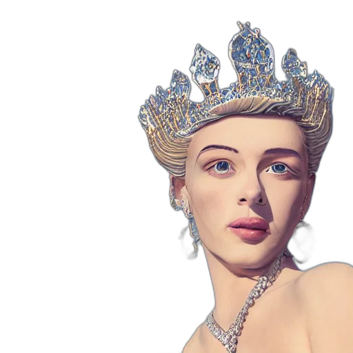 crown, jewelry, photorealistic, 3d render, fantasy art, concept art, portrait, princess transparent PNG cut-out