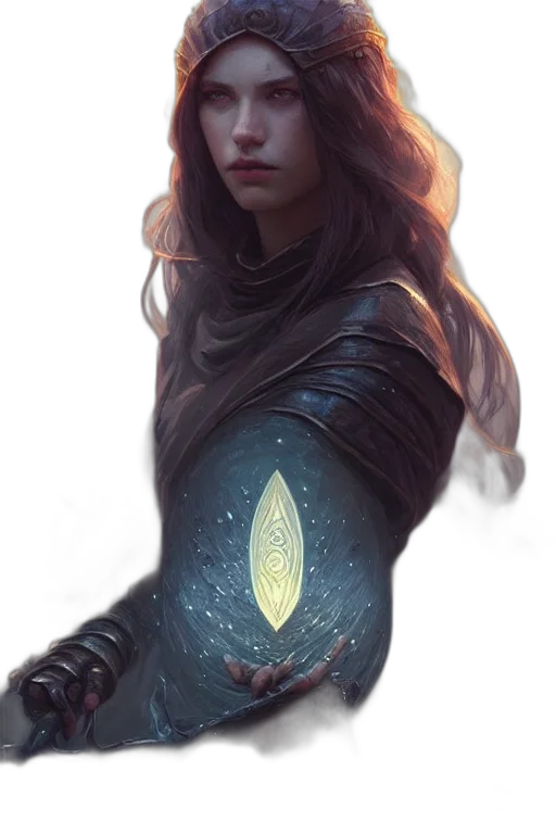 staff, sword, crown, fantasy art transparent PNG cut-out
