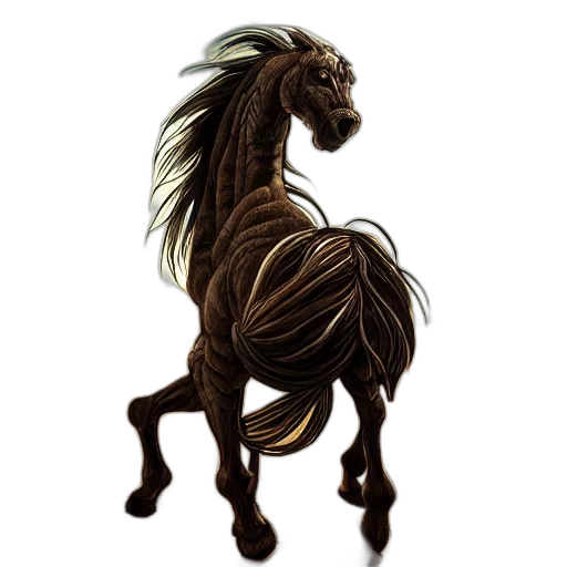 dragon, animal, hair, creature transparent PNG cut-out