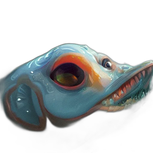 creature, dragon, animal, face transparent PNG cut-out