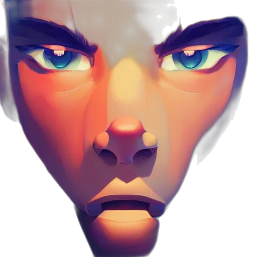 face, mask, robot, creature, 3d render, concept art, photorealistic, cyberpunk transparent PNG cut-out