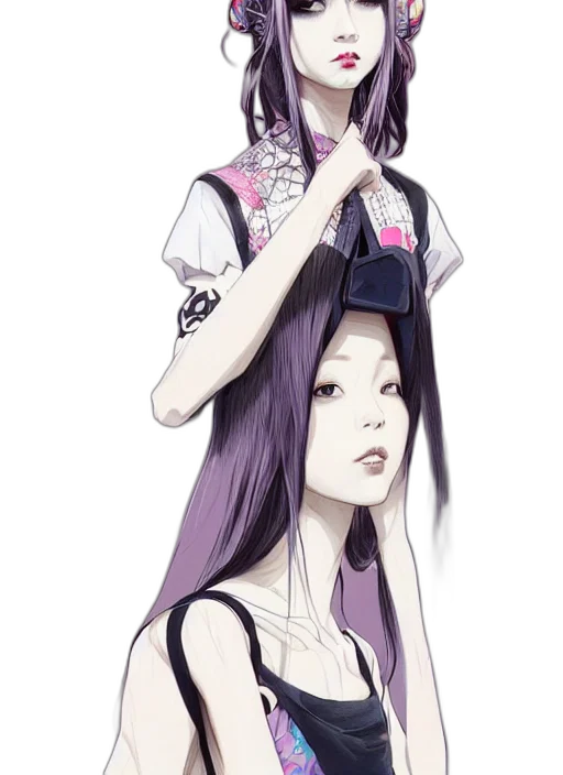 dress, staff, hair, jewelry transparent PNG cut-out