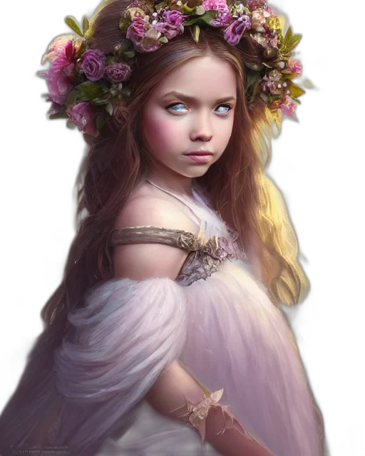 crown, dress, face, jewelry, photorealistic, fantasy art, oil painting, concept art transparent PNG cut-out