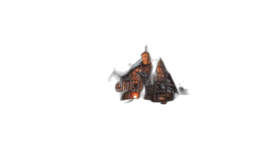 building, dragon, hair, dress, concept art, pixel art, fantasy art, 3d render transparent PNG cut-out