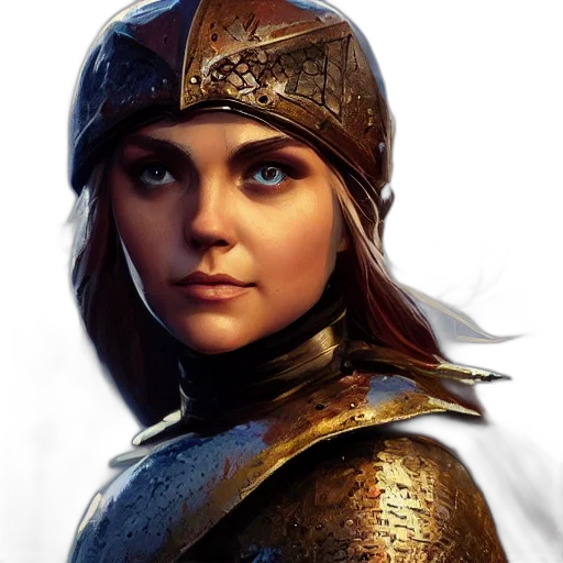 face, sword, crown, staff, fantasy art, photorealistic, concept art, comic book art transparent PNG cut-out