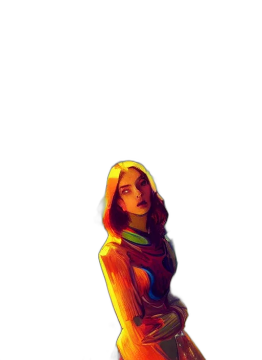dress, jacket, face, hair transparent PNG cut-out