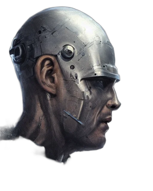 face, mask, robot, crown transparent PNG cut-out