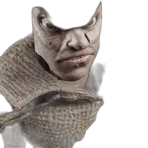mask, creature, animal, dragon, 3d render, photorealistic, concept art, ugly transparent PNG cut-out