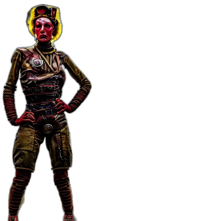 mask, robot, staff, creature transparent PNG cut-out