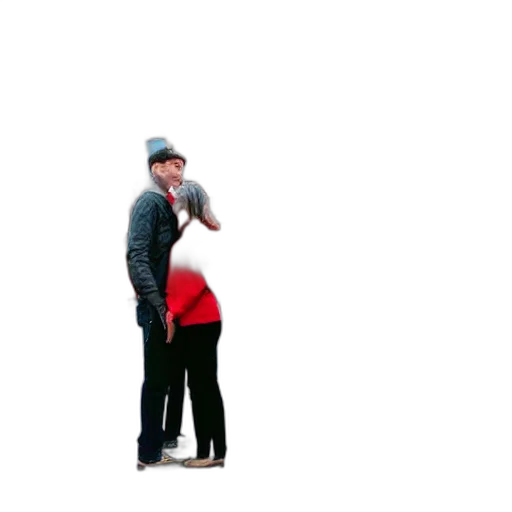 hat, jacket, umbrella, staff transparent PNG cut-out