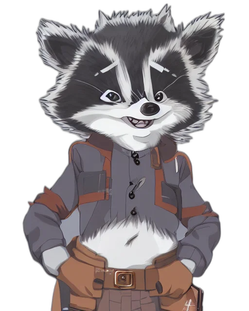 jacket, staff, animal, creature transparent PNG cut-out