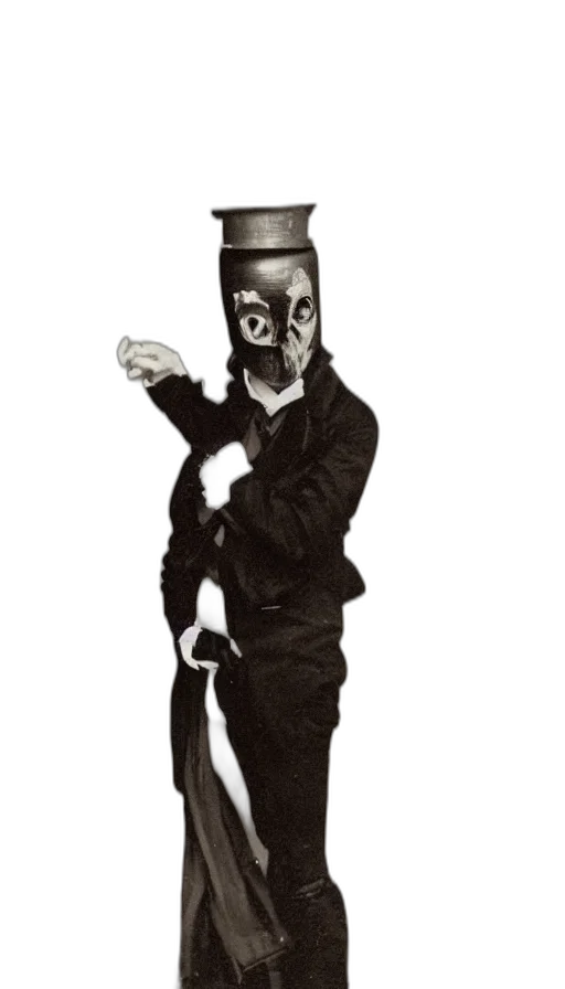 mask, staff, robot, hat transparent PNG cut-out