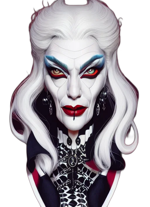 face, fantasy art, concept art, pixel art, comic book art, dark, monochrome, symmetry transparent PNG cut-out