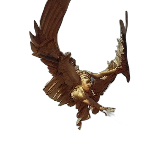 dragon, staff, animal, creature transparent PNG cut-out